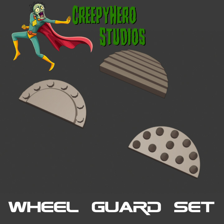 Gaslands Wheel Guard Set