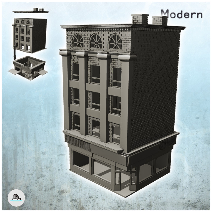 Modern urban downtown buildings pack No. 1 - Cold Era Modern Warfare Conflict World War 3 image
