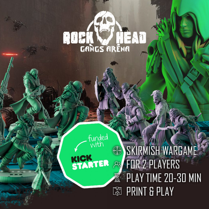 Rock Head: Gangs Arena Printable Kit image