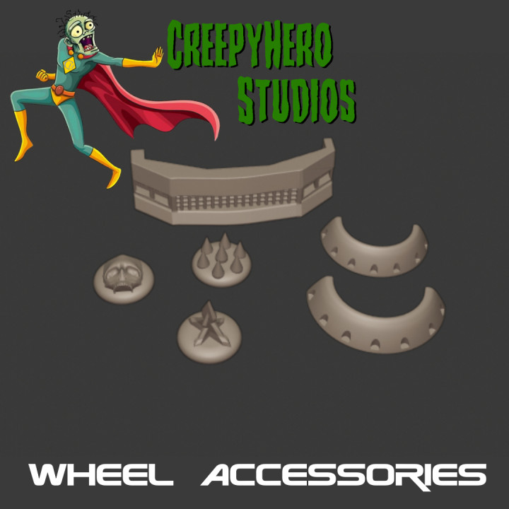 Gaslands Wheel Accessories Set