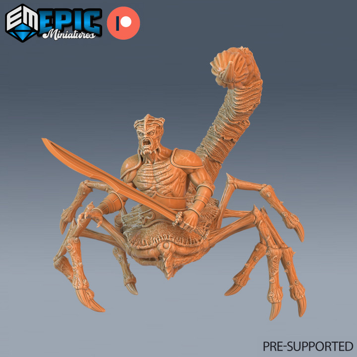 Scorpion Arachne Sword Team / Arachnid Female & Male / Evil Human Devil Hybrid / Poison Humanoid / Wild Southern Army / Hell Encounter image