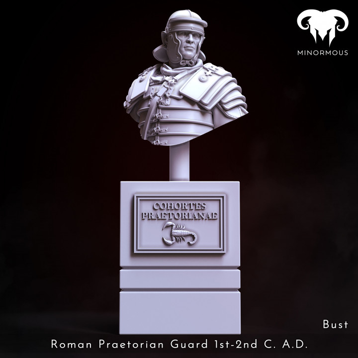 Bust - Roman Praetorian Guard 1st-2nd C. A.D. ready for the roman games! image