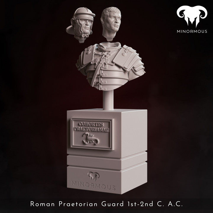 Bust - Roman Praetorian Guard 1st-2nd C. A.D. ready for the roman games! image