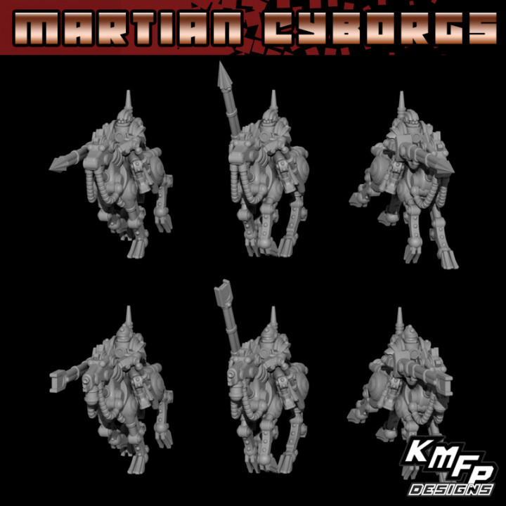 Martian Cyborg Dynamo Cavalry (6-8mm) image