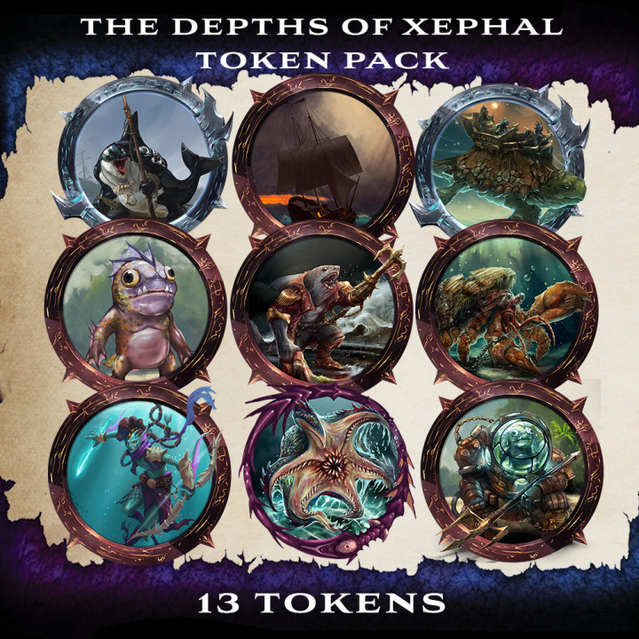 The Depths of Xephal Token Pack image