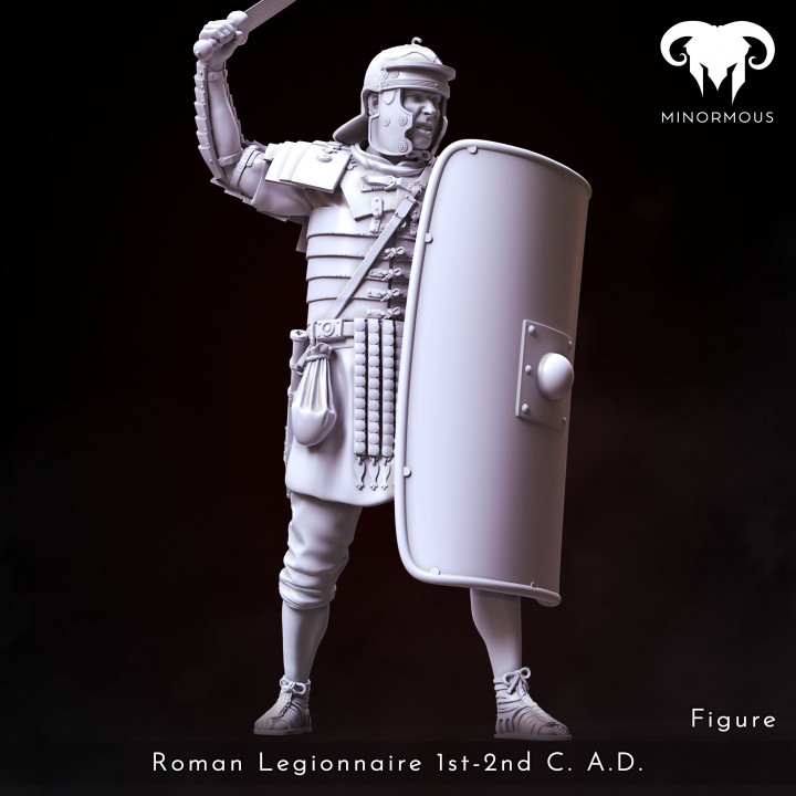 Figure - Roman Legionnaire 1st-2nd C. A.D. Rome's Unyielding Guardian! image