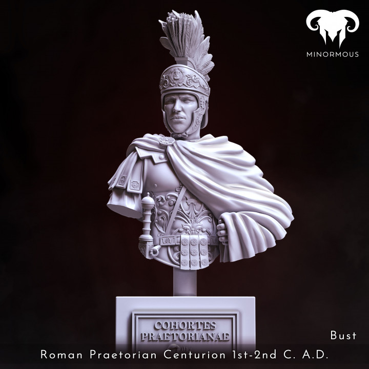 Bust - Roman Praetorian Centurion 1st-2nd C. A.D. In Charge! image