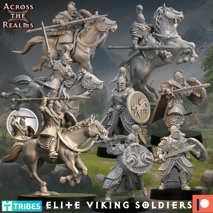 3D Printable Elite Viking Soldiers By Across The Realms