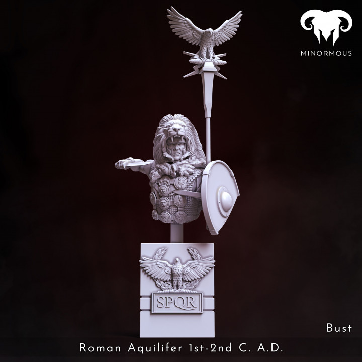 Bust - Roman Aquilifer 1st-2nd C. A.D. The Last Stand! image
