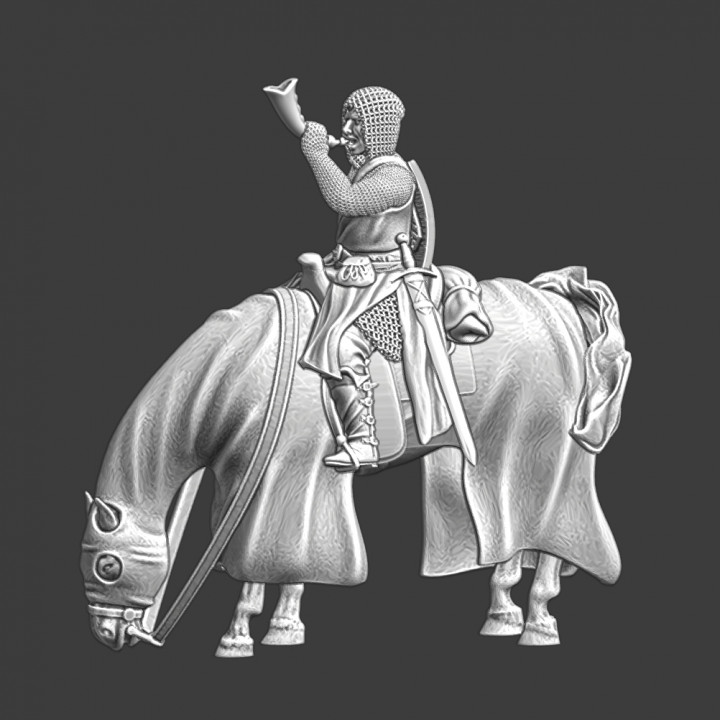 Medieval Mounted Hornblower image