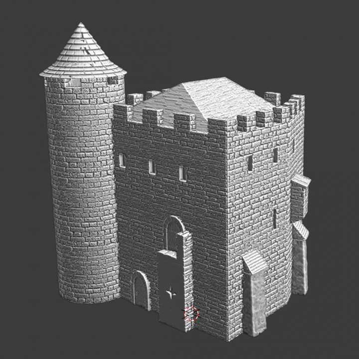 Keep - Medieval Modular Crusader Castle Model