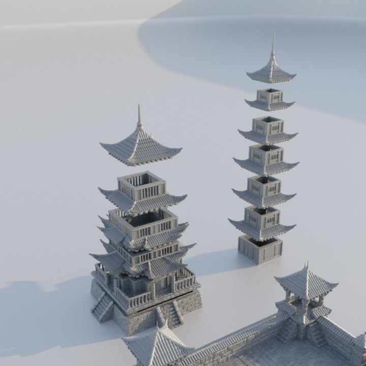 3D Printable Samurai Temple - Tabletop Terrain - 28 MM by