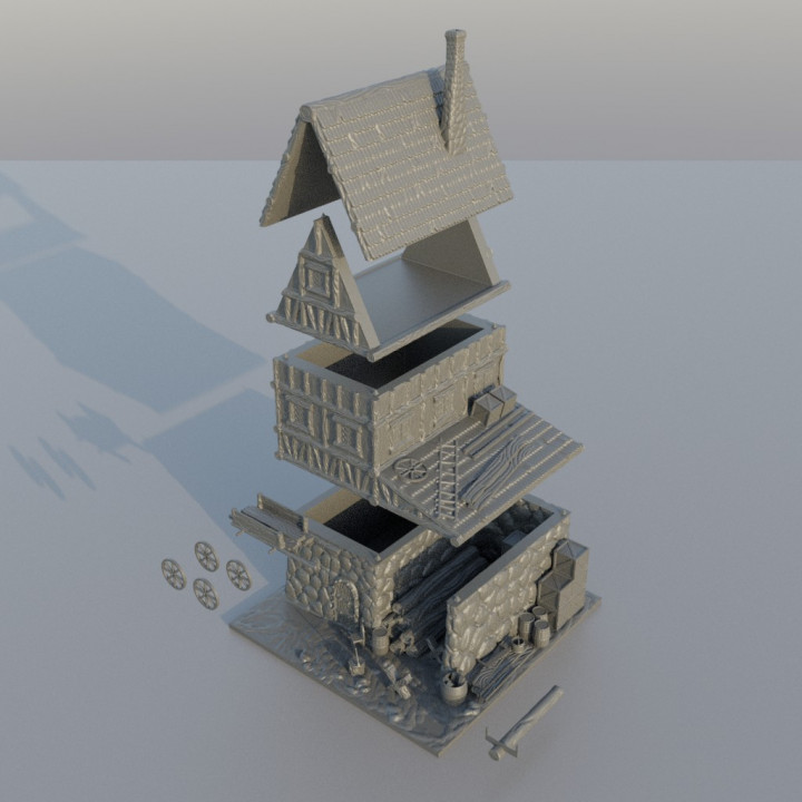 Carpenter House - Tabletop Terrain - 28 MM