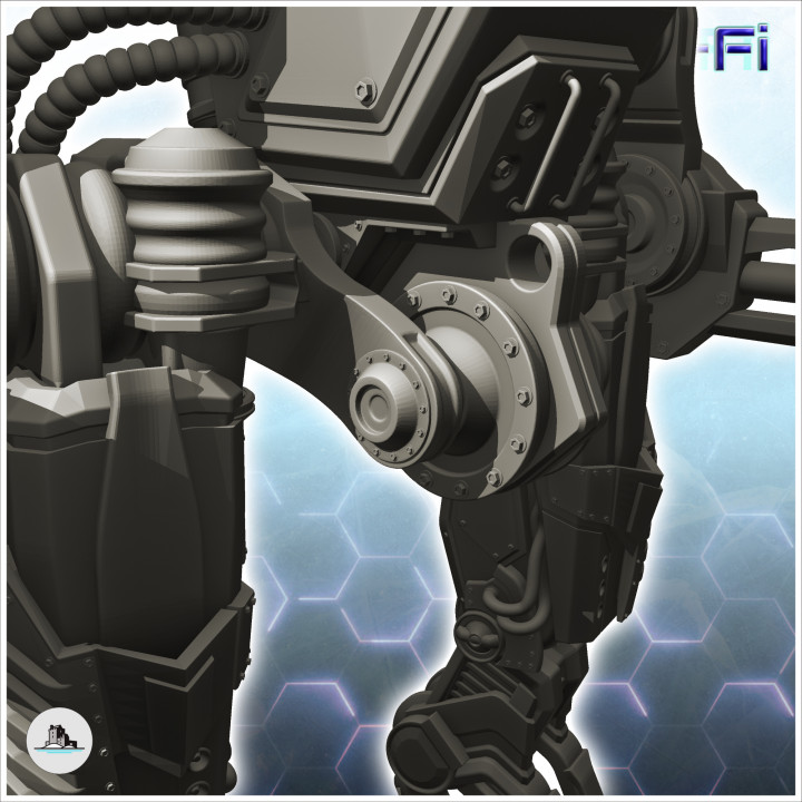 Xemir combat robot (9) - Future Sci-Fi SF Post apocalyptic Tabletop Scifi Wargaming Planetary exploration RPG