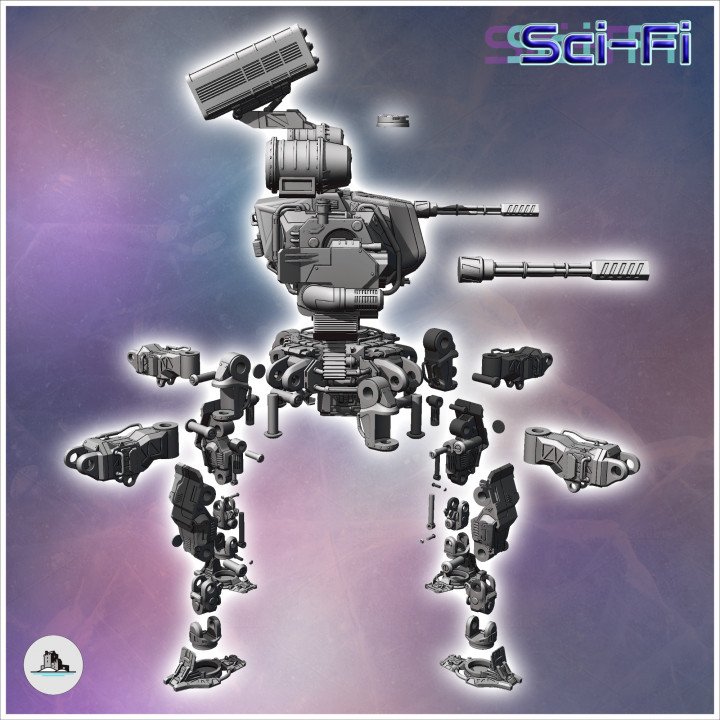 Aenar combat robot (16) - Future Sci-Fi SF Post apocalyptic Tabletop Scifi Wargaming Planetary exploration RPG