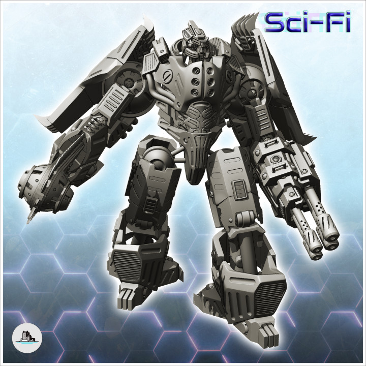 Shirtar combat robot (17) - Future Sci-Fi SF Post apocalyptic Tabletop Scifi Wargaming Planetary exploration RPG image