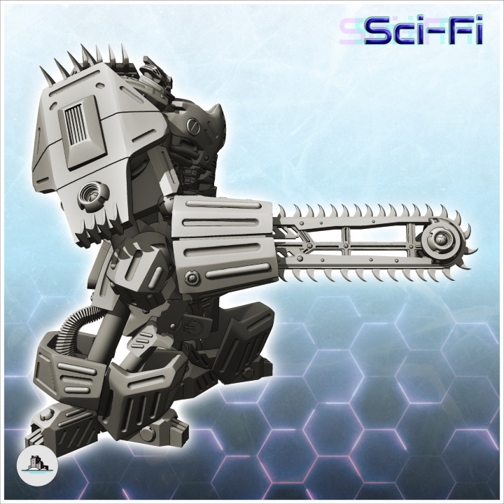 Shirtar combat robot (17) - Future Sci-Fi SF Post apocalyptic Tabletop Scifi Wargaming Planetary exploration RPG image