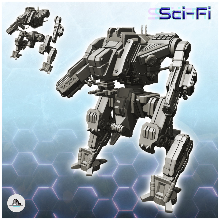 Otris combat robot (29) - Future Sci-Fi SF Post apocalyptic Tabletop Scifi Wargaming Planetary exploration RPG image