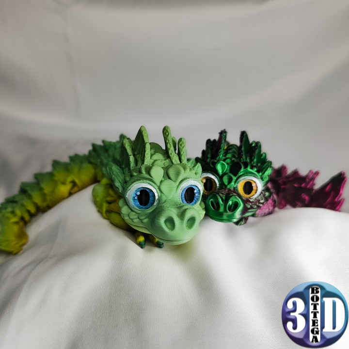 Articulated Baby Cliff Dragon, cute flexy toy, image