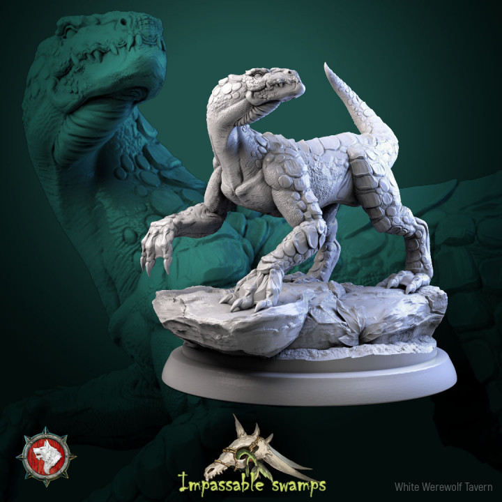 Lizards set 6 miniatures 32mm pre-supported