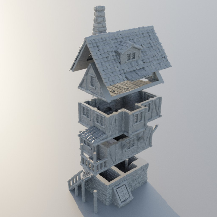 Shady Guild House - Tabletop Terrain - 28 MM