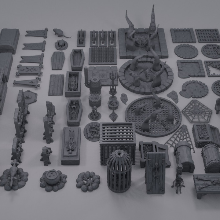 Dungeon Environment Pack - Tabletop Terrain - 28 MM image