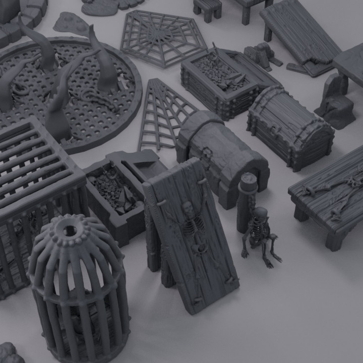 Dungeon Environment Pack - Tabletop Terrain - 28 MM image