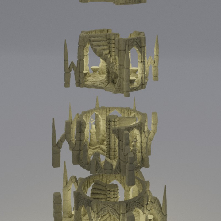 Ruined Altar - Tabletop Terrain - 28 MM image