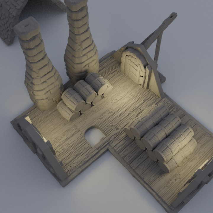 Medieval Distillery  - Tabletop Terrain - 28 MM image
