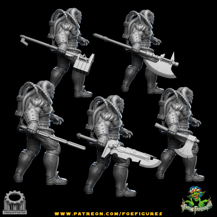 Twiik Bane Barbarian (5 different versions) image