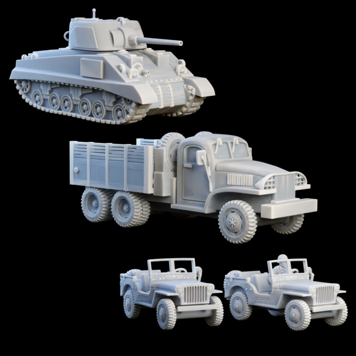 US Vehicles - WWII US Soldiers Kickstarter image