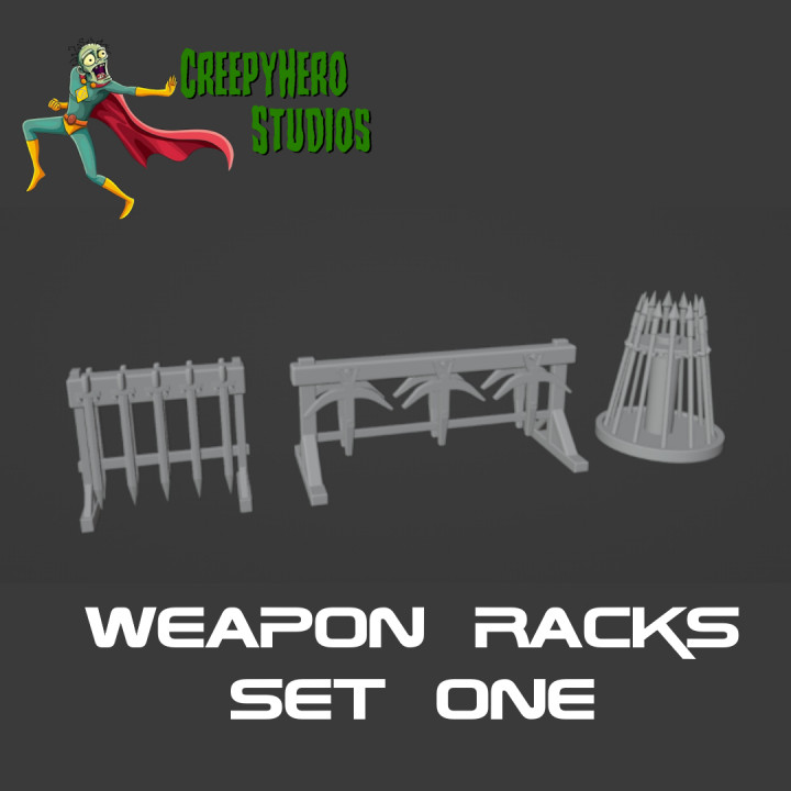 Mediaeval Weapon Rack Set One image