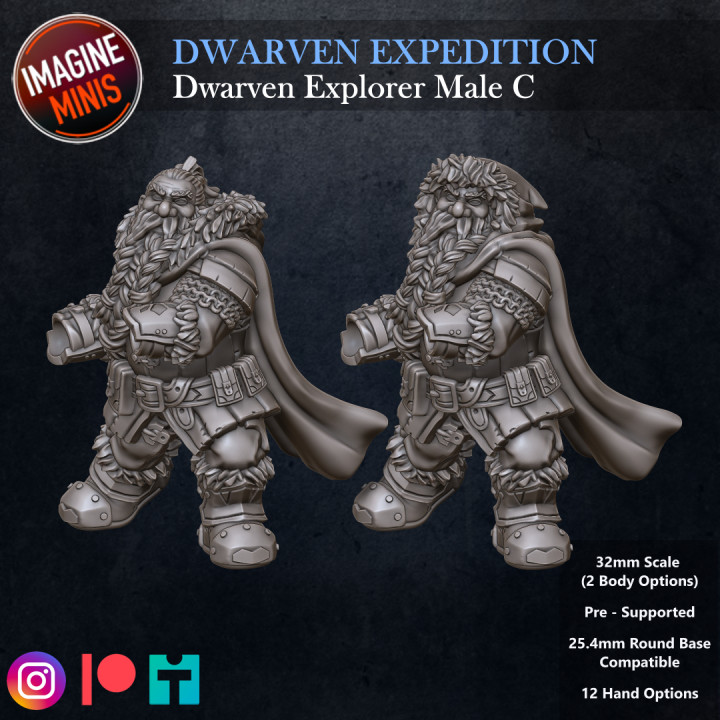 Dwarven Expedition - Dwarven Explorer Male C image