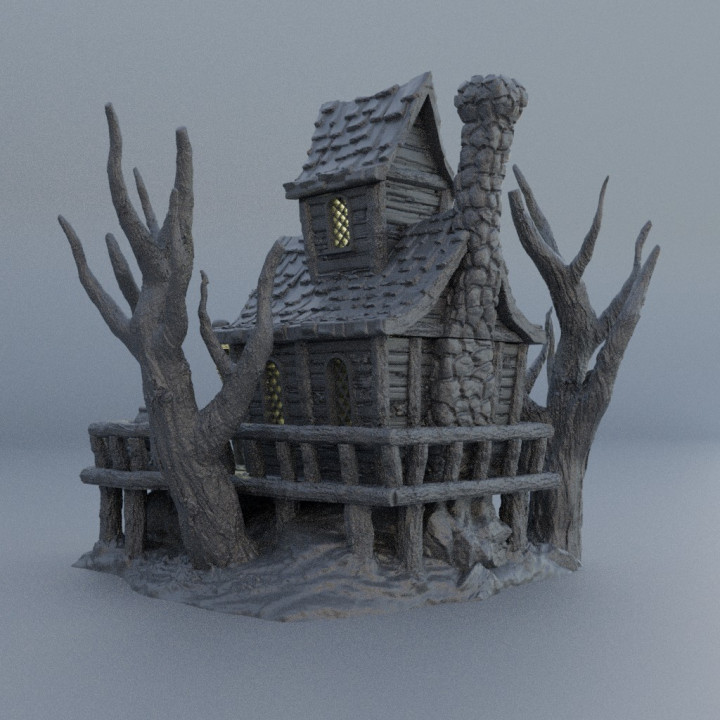 Witch Hut - Tabletop Terrain - 28 MM image