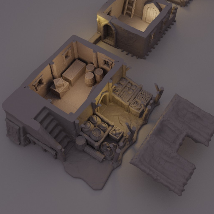 Arabian Merchant House - Tabletop Terrain - 28 MM image