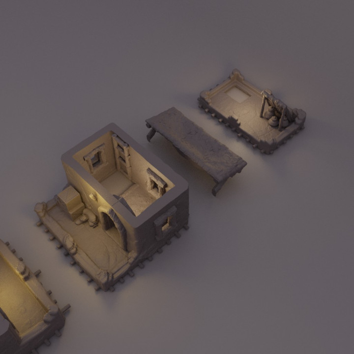 Arabian Merchant House - Tabletop Terrain - 28 MM image