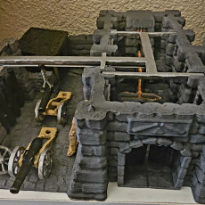 Picture of print of Medieval Cannon Forge - Tabletop Terrain - 28 MM