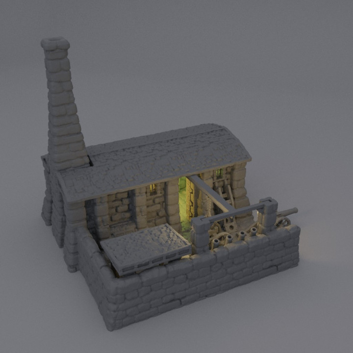 Medieval Cannon Forge - Tabletop Terrain - 28 MM image