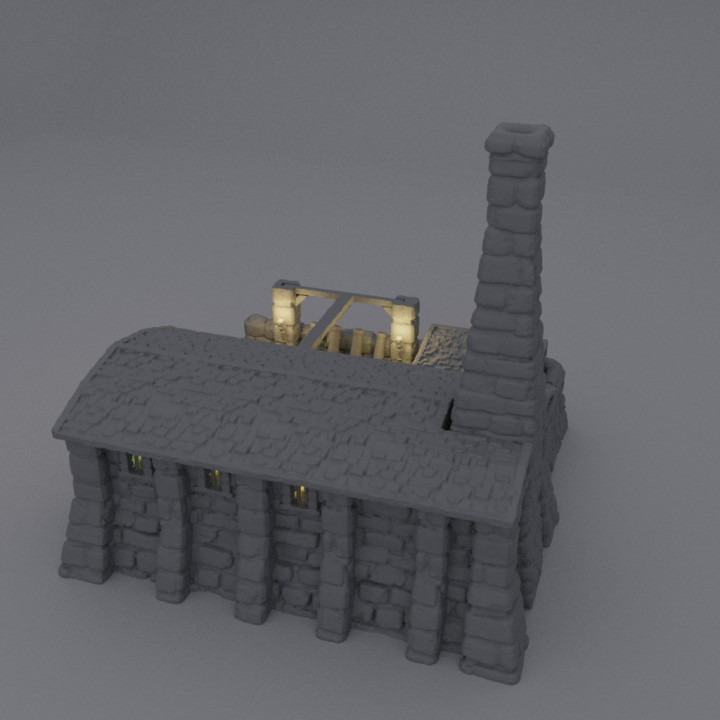 Medieval Cannon Forge - Tabletop Terrain - 28 MM image