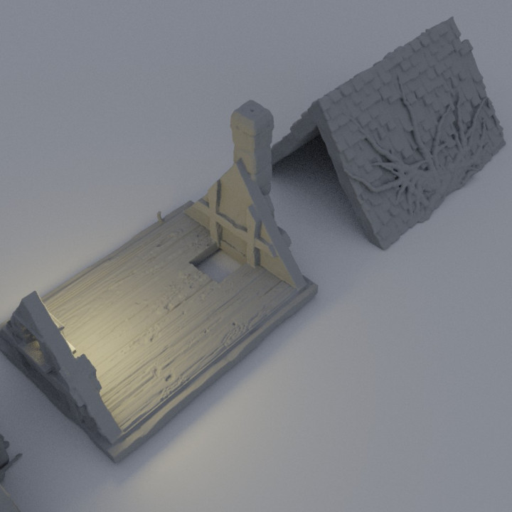 Corrupted Farm House - Tabletop Terrain - 28 MM