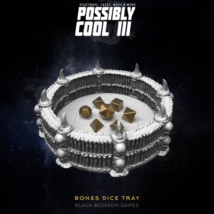 T3DT09 Bones Dice Tray:: Possibly Cool Dice Tower 3