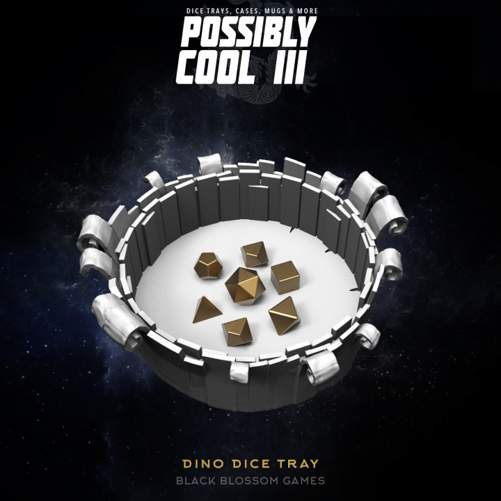 T3DT11 Dino Dice Tray:: Possibly Cool Dice Tower 3