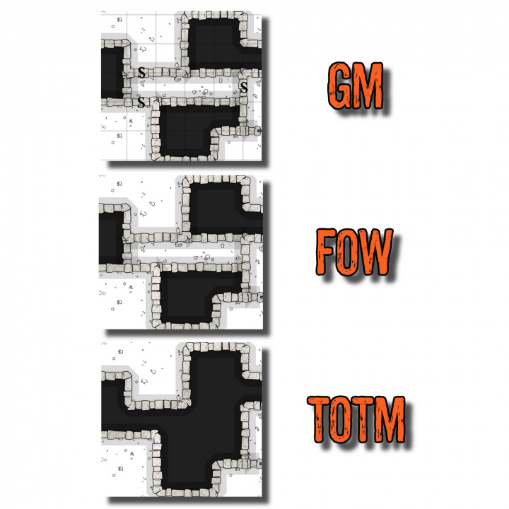 Tomb of Relentless Chaos 16" x 21" - Session Dungeon Map image