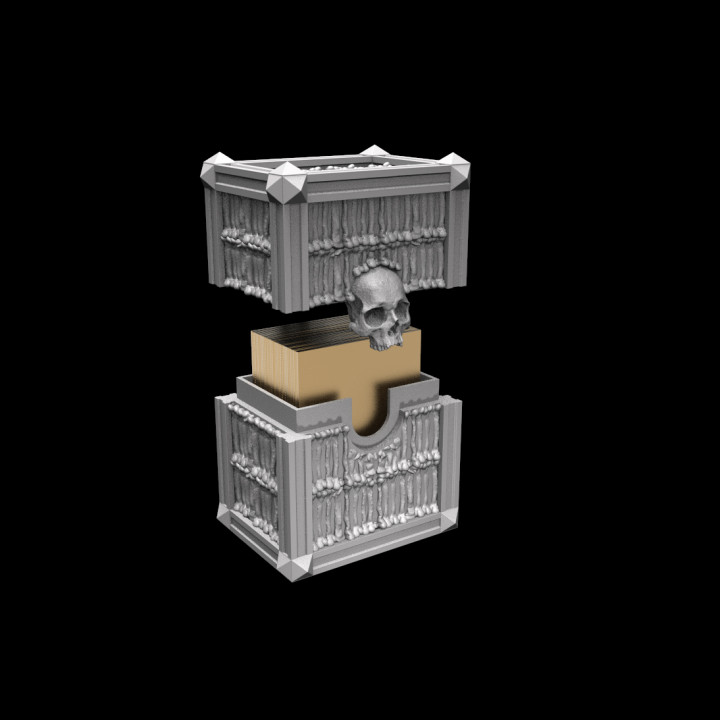 T3DB01 Magic Black Deck Box :: Possibly Cool Dice Tower 3