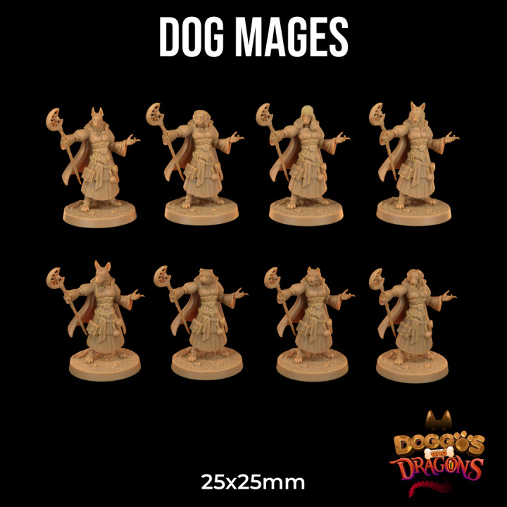 Dog Mages | PRESUPPORTED | Doggos and Dragons image