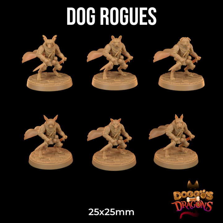 Dog Rogues | PRESUPPORTED | Doggos and Dragons image