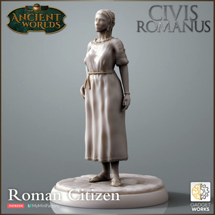 Roman Citizens - Rich Woman and Servant image