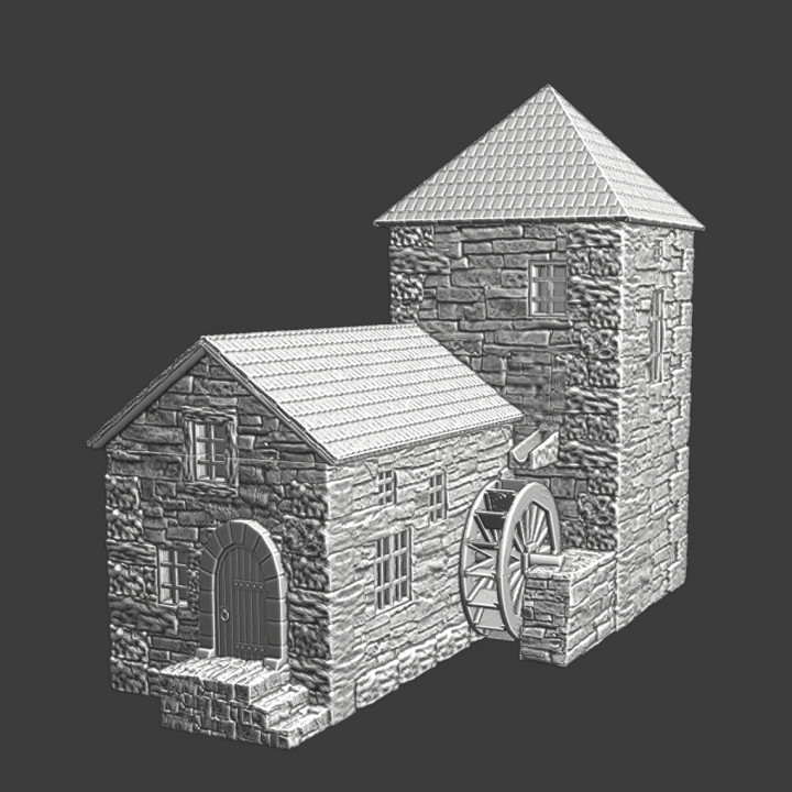 Medieval Water Mill - Model building