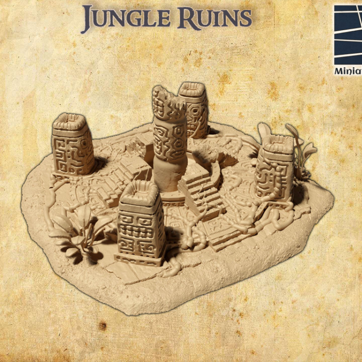 Jungle Ruin - Tabletop Terrain - 28 MM