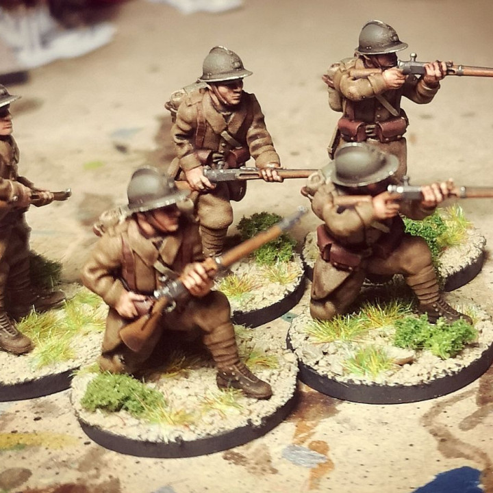 28mm WW2 french reserve infantry combat group 1 image